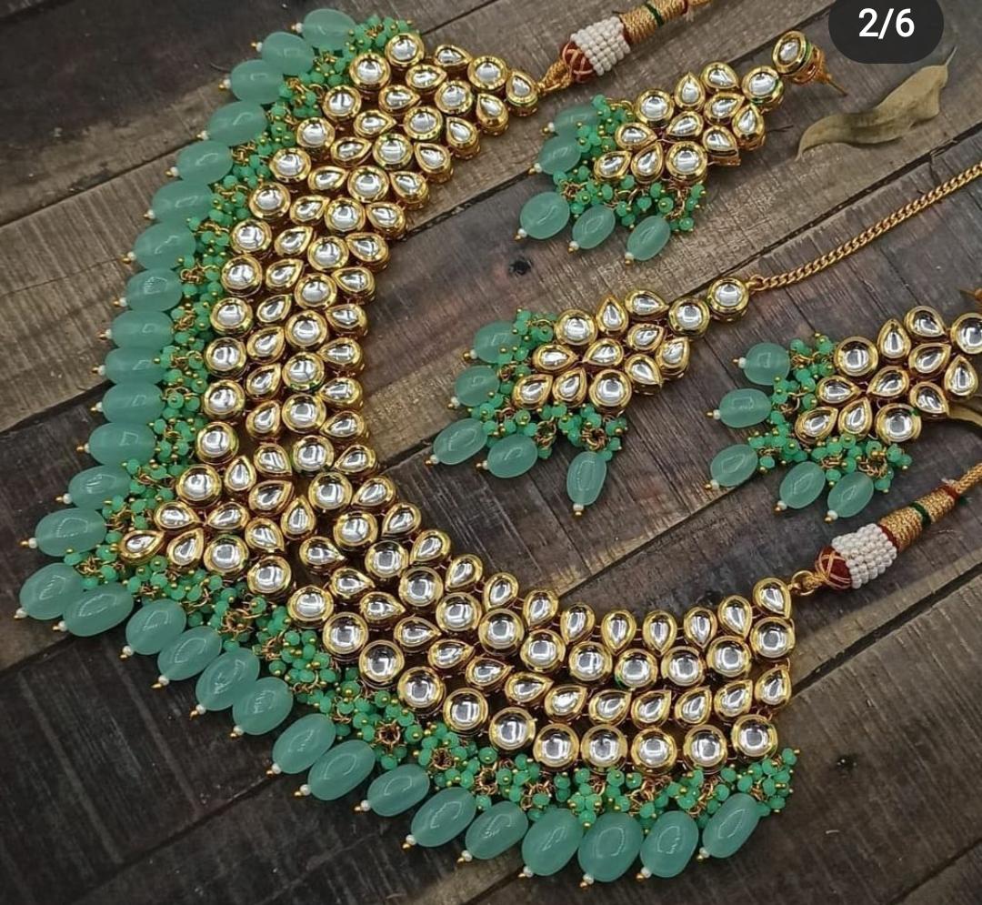 Sabyasachi designer kundan set, Six color kundan bridal set