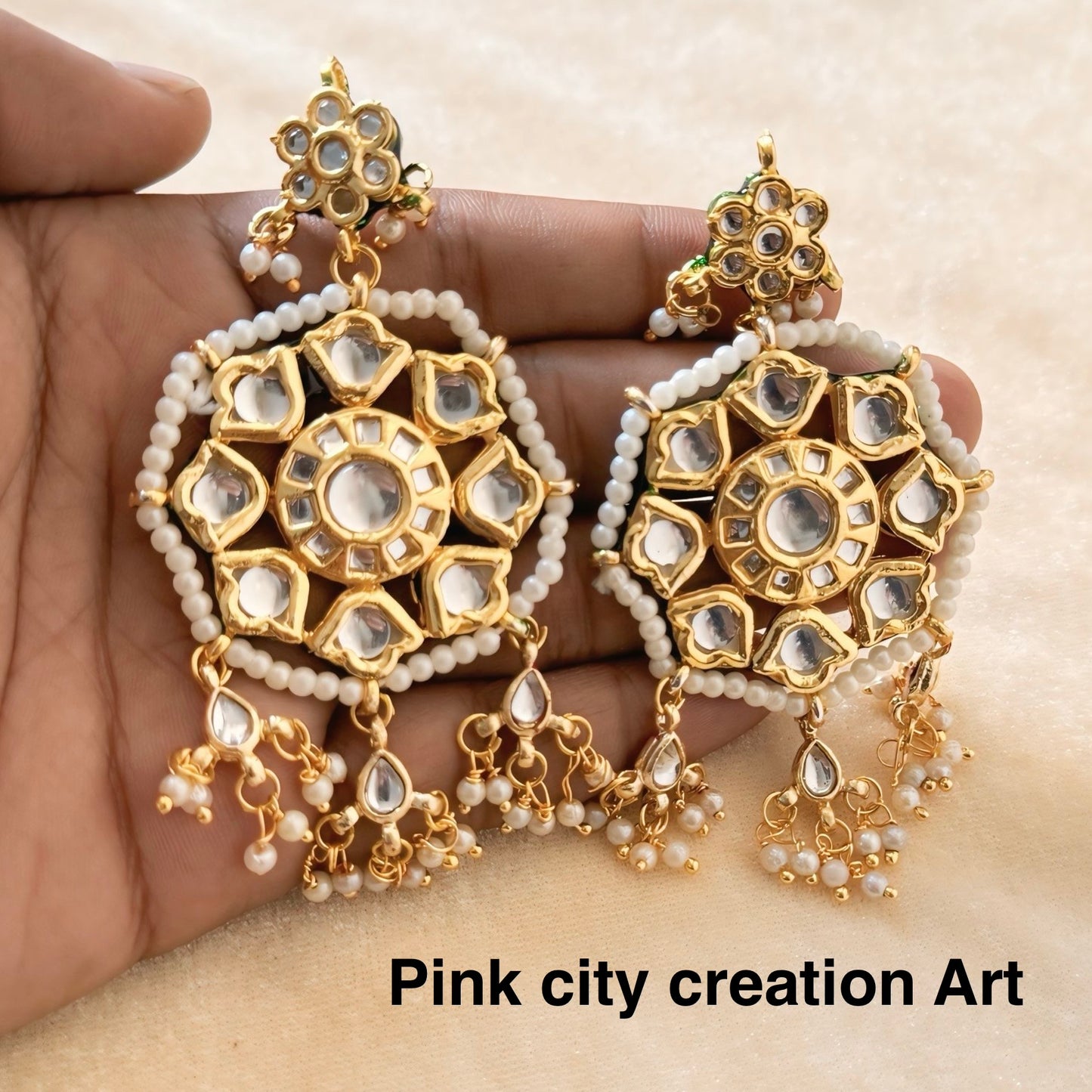 Kundan Meena Chokar Set With Two Beautiful Earrings